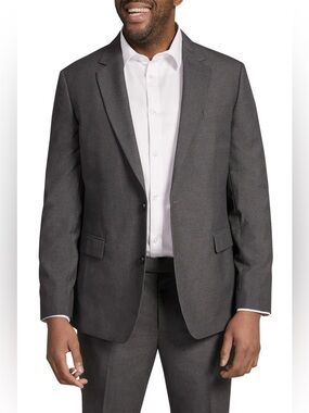 Johnny Bigg Raymond Men's Tailored Charcoal Two-Button Suit Jacket NWT